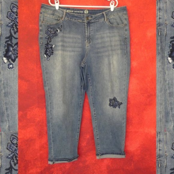 dress barn embroidered jeans